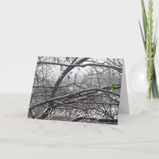 Winter Blessay Seizoenen Vernissen Kaart (Voorkant)