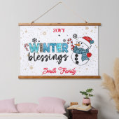 Winter Blessings Customize Hangend Wandkleed (Slaapkamer)