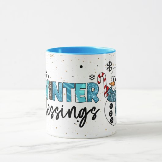 Winter Blessings Customize Mok (Midden)