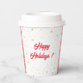 Winter Blessings Customize Papieren Bekers (Achterkant)