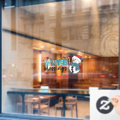Winter Blessings Customize Raamsticker (Cafe Raam)
