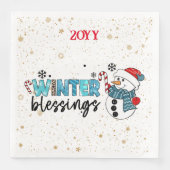 Winter Blessings Customize Servet (Voorkant)