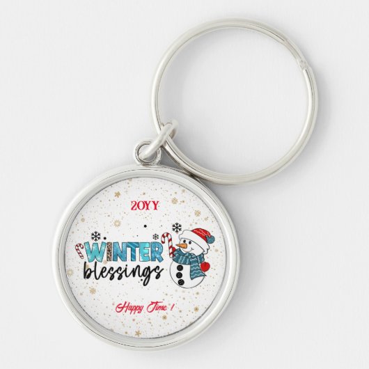 Winter Blessings Customize Sleutelhanger (Voorkant)
