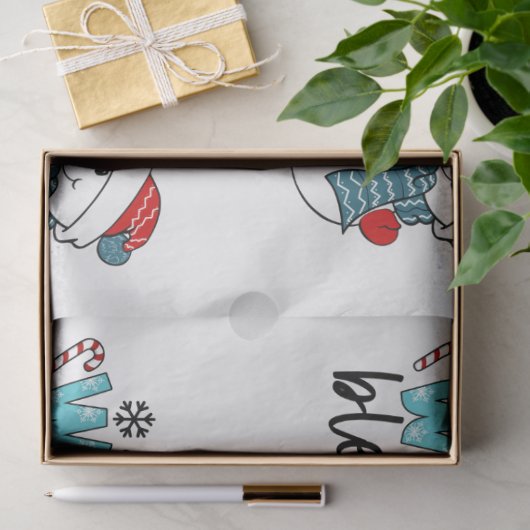 Winter Blessings Customize Tissuepapier (Geschenk)