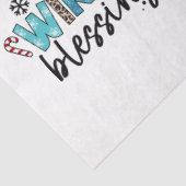 Winter Blessings Customize Tissuepapier (Detail)