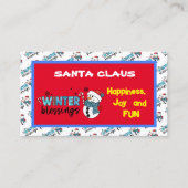 Winter Blessings Customize Visitekaartje (Voorkant)