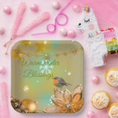 Winter Blessings paper plates  Papieren Bordje (Feest)