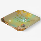 Winter Blessings paper plates  Papieren Bordje (Gebogen)