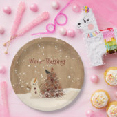 Winter Blessings Papieren Bordje (Feest)