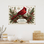 Winter Blessings Poster (Keuken)