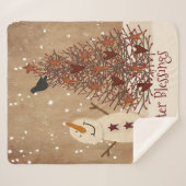 Winter Blessings Sherpa Deken (Voorkant (horizontaal))
