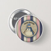 Winter Blessings Snowmen Ronde Button 5,7 Cm (Voorkant /achterkant)