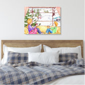 Winter Bliss Canvas Afdruk (Insitu (Slaapkamer))