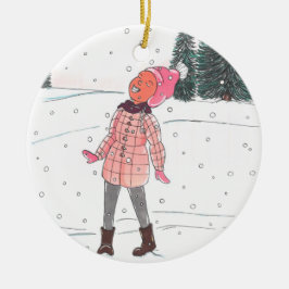 Winter  Bliss Keramisch Ornament