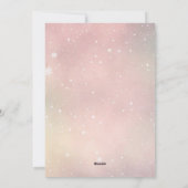 "Winter Bliss: Lichte pastels Nieuwjaarsgroet Feestdagenkaart (Achterkant)