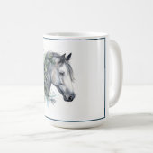 Winter Bliss Waterverf Paard Mok (Voorkant rechts)