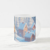 Winter Bloei Raam Matglas Koffiemok (Voorkant rechts)