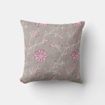 Winter Bloei Roze Knoppen Kussen