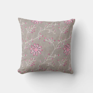 Winter Bloei Roze Knoppen Kussen