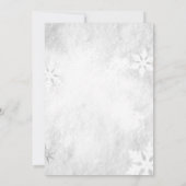 Winter Bloem Denneappels Trouw RSVP Kaart (Achterkant)