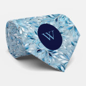 Winter Bloem Monogram Stropdas (Opgerold)