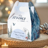 Winter Bloemen Baby Koud Buiten Beer Red Bird Bedankdoosjes