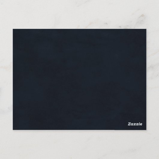 Winter Bloemen Baby shower Hoop & Wensen Kaart (Achterkant)