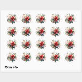 Winter Bloemen Boeket Stickers (Vel)