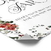 Winter Bloemen Bruids Datum Nacht Ideeën Datum Jar Poster (Hoek)