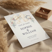Winter Bloemen Foto Save The Date