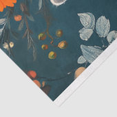 Winter Bloemen Grijze Kat Decoupage Tissuepapier (Detail)