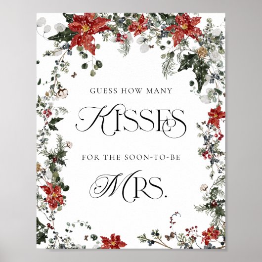 Winter Bloemen Hoeveel Kussen Vrijgezellenfeest Ga Poster (Voorkant)