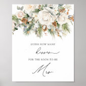 Winter Bloemen Hoeveel Kussen Vrijgezellenfeest Ga Poster (Voorkant)