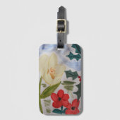 Winter Bloemen & Hulst Bagage Label (Voorkant (verticaal))
