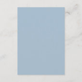 Winter Bloemen In Frosted Pines Trouwen Informatiekaartje (Achterkant)