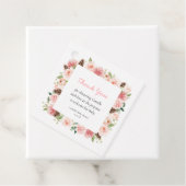 Winter Bloemen Meisje Baby shower Dank u Bedankjes Labels (In situ)