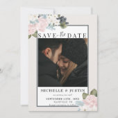 Winter Bloemen | Rustieke Trouwfoto Save The Date (Voorkant)