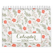 Winter Bloemen Script Positieve Affirmatie 2025 Kalender (Hoes)