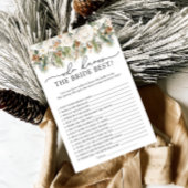 Winter Bloemen Wie Weet Bruid De Beste Douche Spel