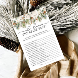 Winter Bloemen Wie Weet Bruid De Beste Douche Spel