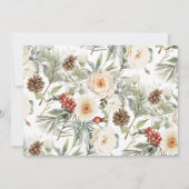 Winter Bloemencalender met foto Save The Date (Achterkant)