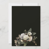 Winter bloemenchique goud geometrische verlovingsf kaart (Achterkant)