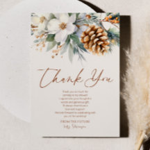 Winter Bloemend Pine Boom Kerst Bruidsdouche