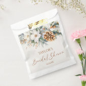 Winter Bloemendennen Bruiloftsborrel Bedankzakje (Gezegeld)