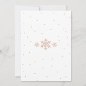 Winter Bloemige Baby Shower Uitnodiging (Achterkant)