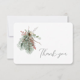 Winter Bloemstuk  Bedankkaart