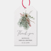 Winter Bloemstuk  Cadeaulabel (Voorkant)