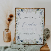 Winter Bloemstuk 'Raad Hoeveel' Bruidsmeisje Feest Poster