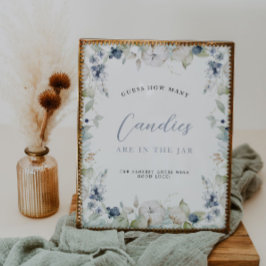 Winter Bloemstuk 'Raad Hoeveel' Bruidsmeisje Feest Poster