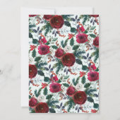 Winter Bloom Bloemen Baby shower Brunch Kaart (Achterkant)